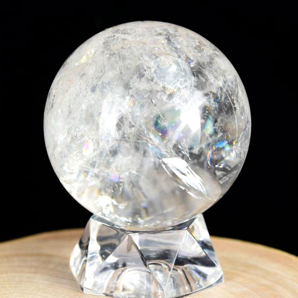 楽天市場】虹入り レインボー 水晶 丸玉 置物 ミニサイズ □種類お任せ