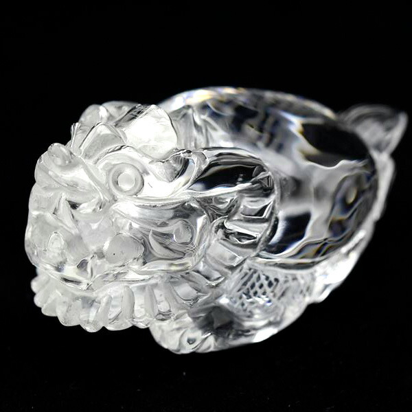 楽天市場】◇蓄財・招財◇ 天然 水晶 貔貅 ヒキュウ 彫刻 置物◇高品質