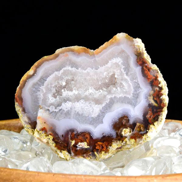 Laguna Agate ラグナアゲート 瑪瑙 原石 ◆メキシコ・ラグナ産◆ 約36.3g メノウ｜ラグナ｜アゲート｜瑪瑙｜ノジュール｜ハーフカット｜スライス｜原石｜鉱物｜標本｜天然石｜パワーストーン｜浄化｜■39ショップ■