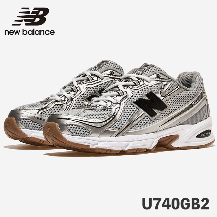 ニューバランス スニーカー 740 New Balance スニーカー U740GB2 Grey グレー シューズ【中古】未使用品