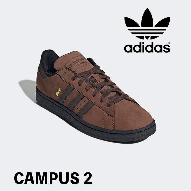 アディダス オリジナルス スニーカー adidas Originals CAMPUS 2 キャンパス2 JS0596 PREBRN/BROWN/CBLACK ガームソール シューズ【中古】未使用品｜upsuke