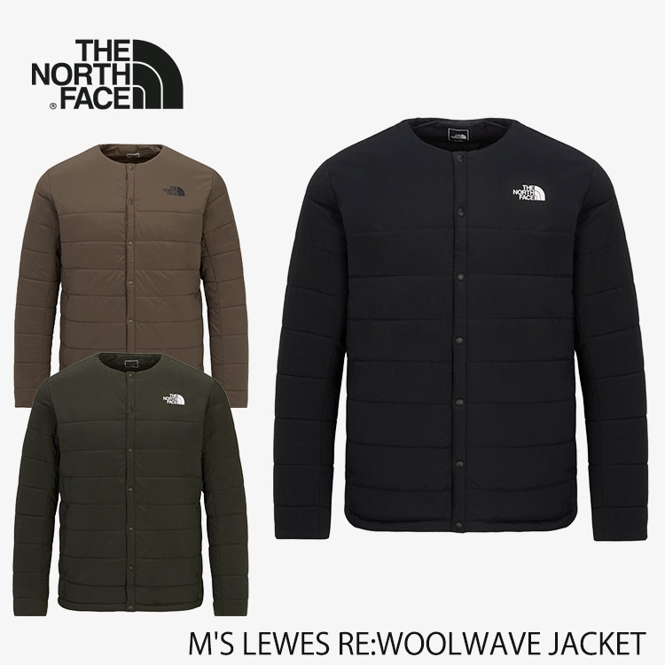 ノースフェイス ダウン THE NORTH FACE メンズ M'S LEWES RE:WOOLWAVE JACKET メンズ LEWES RE: ウールウェーブジャケット BLACK ブラック DARK_KHAKI ダークカーキ BROWN ブラウン NJ3NQ61A/B/C ウェア 【中古】未使用品