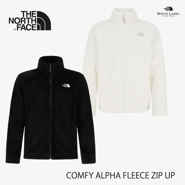 北の方人間の顔 フリース THE NORTH FACE フリース COMFY ALPHA FLEECE ZIP UP コンフィ アルファ フリース ジップアップ BLACK CREAM NJ4FR50J / NJ4FR50K お召しもの【中古】未当て嵌める品