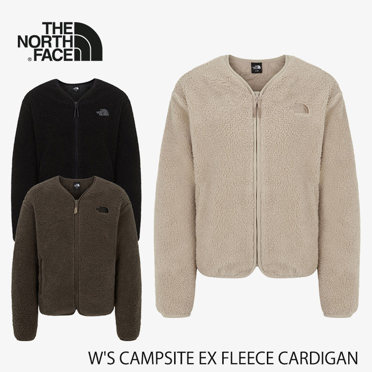 北の方人間の顔 フリース ジレー レディース THE NORTH FACE W\u0027S CAMPSITE EX FLEECE CARDIGAN ウィメンズ キャンプサイト EX フリースカーディガン BLACK 黒いこと NJ4FR85A / NJ4FR85B / NJ4FR85C 御召しもの【中古】未当て嵌める品