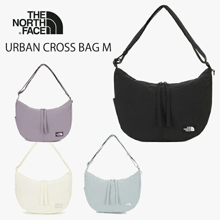 ノースフェイス ショルダーバッグ THE NORTH FACE ホーボーバッグ 三日月バッグ URBAN CROSS BAG M アーバンクロスバッグ M BLACK GRAYISH_LILAC COOL_GRAY CREAM NN2PR29A / NN2PR29B / NN2PR29C / NN2PR29D【中古】未使用品