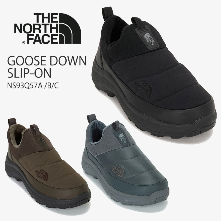 ノースフェイス スリッポン スニーカー THE NORTH FACE スリッポン スニーカー メンズ レディース GOOSE DOWN SLIP-ON グース ダウン スリップ オン BLACK ブラック STEEL_GRAYスチールグレー BROWNブラウン NS93Q57A /B/C 【中古】未使用品 12,384円