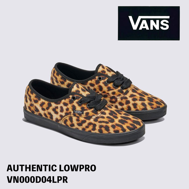 バンズ スニーカー VANS スニーカーAUTHENTIC LOWPRO VN000D04LPR LEOPARD オーセンティック ロープロ レオパード ヒョウ柄 シューズ【中古】未使用品