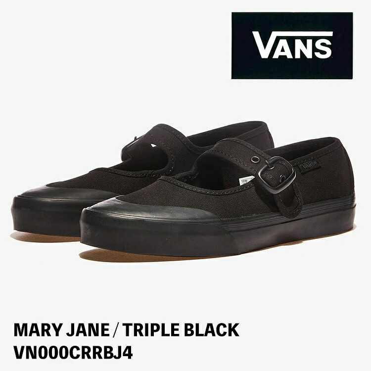 バンズ スニーカー VANS MARY JANE VN000CRRBJ4 TRIPLE BLACK メリージェーン Womens 女性用 シューズ【中古】未使用品