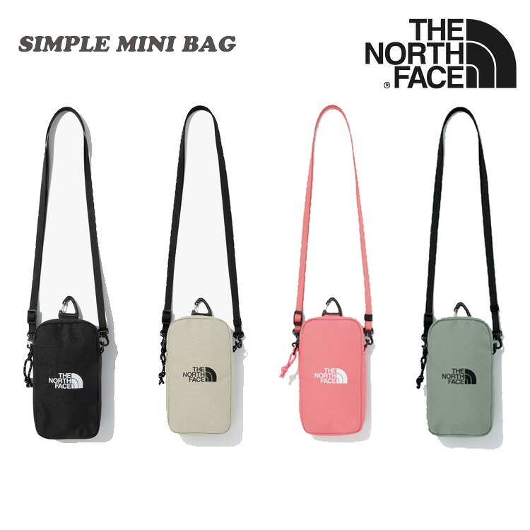 ノースフェイス クロスバッグ THE NORTH FACE メンズ レディース SIMPLE MINI BAG シンプル ミニバッグ CREAM クリーム BLACK ブラック LIGHT_BEIGE ライトベージュ CANDY_PINK キャンディーピンク AVOCADO アボカド NN2PQ04J/K/L/M バッグ 【中古】未使用品|upsuke