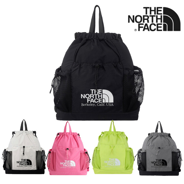 北の方人間の顔 ナップサック THE NORTH FACE LINDEN MESH GYM SACK リンデン メッシュ 体育館 サック メンズ レディース BLACK 黒いこと WHITE 白いこと HOT_PINK 熱っぽいサクラ色 LIME 菩提樹 GRAY 薄墨色 NN2PR17J/K/L/M/N 御徒面子 【中古】未当て嵌める品