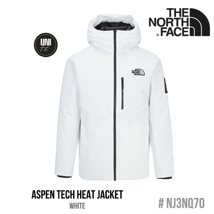 北の方人間の顔 打ち倒す上衣 THE NORTH FACE 打ち倒す上衣 メンズ レディース ASPEN TECH HEAT JACKET アスペン テク 温気 上衣 WHITE 白いこと NJ3NQ70C お召しもの【中古】未当て嵌める品 コート・ジャケット-メンズファッション