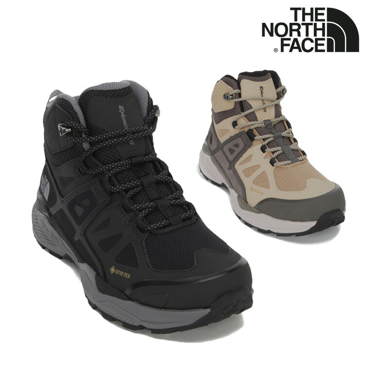 北の方人間の顔 スニーカー THE NORTH FACE ENERGY TECH ALPHA II MID GTX 活動力 テック アルファ II ゴアテックス メンズ レディース BLACK 黒いこと BEIGE_BROWN ベージュ赤銅色 NS95Q51A/B シューズ 【中古】未当て嵌める品