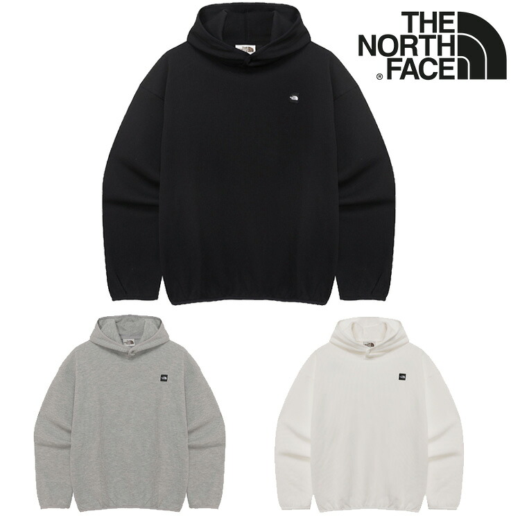 ノースフェイス パーカー THE NORTH FACE WAFFLE HOOD PULLOVER ワッフル フード プルオーバー メンズ レディース BLACK ブラック MELANGE_GREY メランジグレー WHITE ホワイト NM5PR01J/K/L ウェア 【中古】未使用品|upsuke