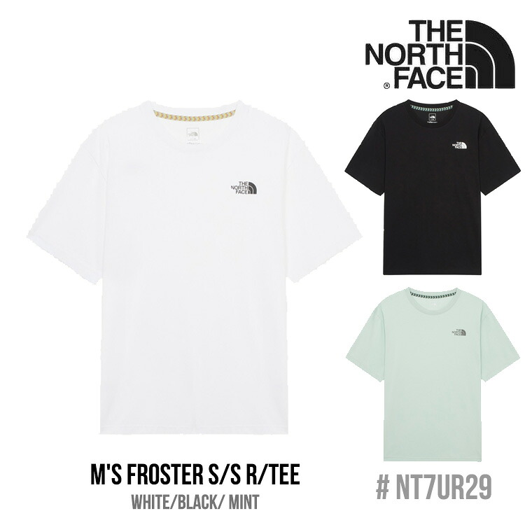 ノースフェイス Tシャツ THE NORTH FACE M'S FROSTER S/S R/TEE メンズ フロスター ショートスリーブ ラウンドTEE WHITE ホワイト BLACK ブラック MINT ミント NT7UR29A/B/C ウェア 【中古】未使用品