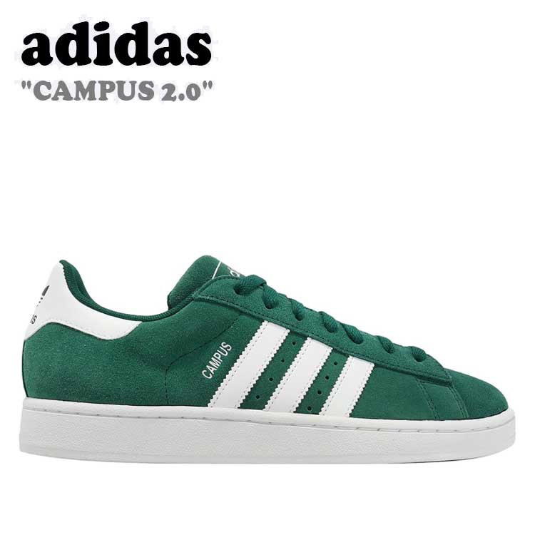 アディダス スニーカー adidas メンズ レディース CAMPUS 2.0 キャンパス2.0 Green グリーン WHITE ホワイト IE4595 シューズ【中古】未使用品