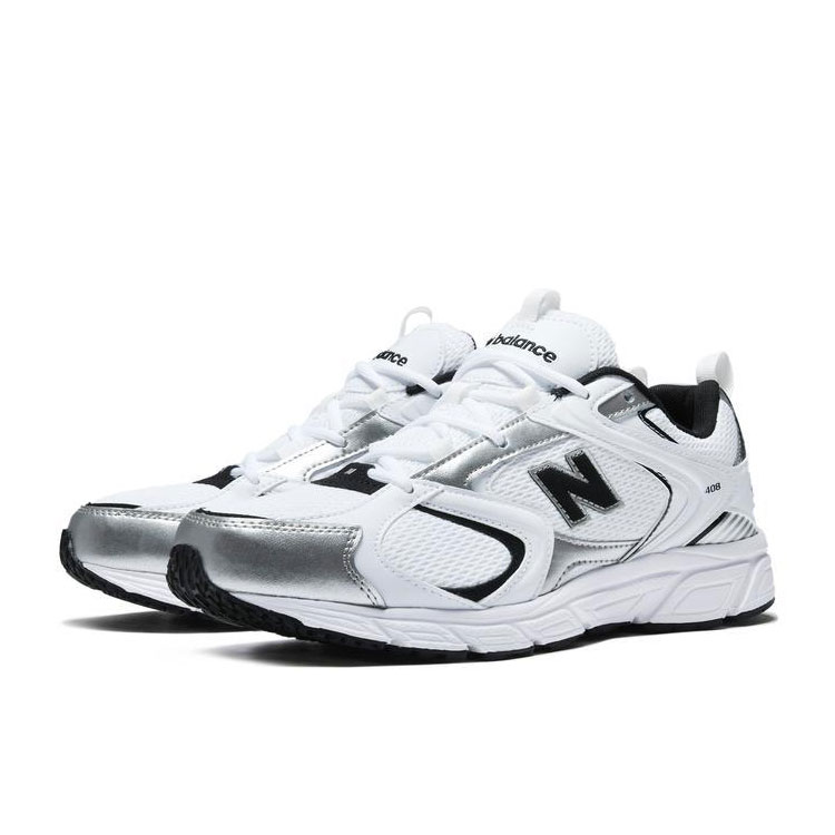 ニュー平衡にする 408 スニーカー NEW BALANCE メンズ レディース ML408WB WHITE 白いこと/BLACK 黒いこと ML408WB シューズ