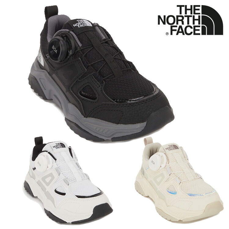 ノースフェイス スニーカー THE NORTH FACE K'S ALPHA BOA キッズ アルファ ボア BLACK ブラック WHITE ホワイト CREAM クリーム NS96Q51S/T/U シューズ【中古】未使用品|upsuke