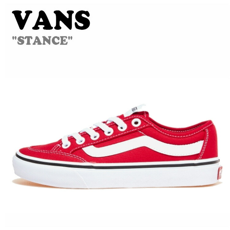 バンズ スニーカー VANS メンズ レディース STANCE スタンス RED/WHITE レッド/ホワイト V362 シューズ 1010095991【中古】未使用品