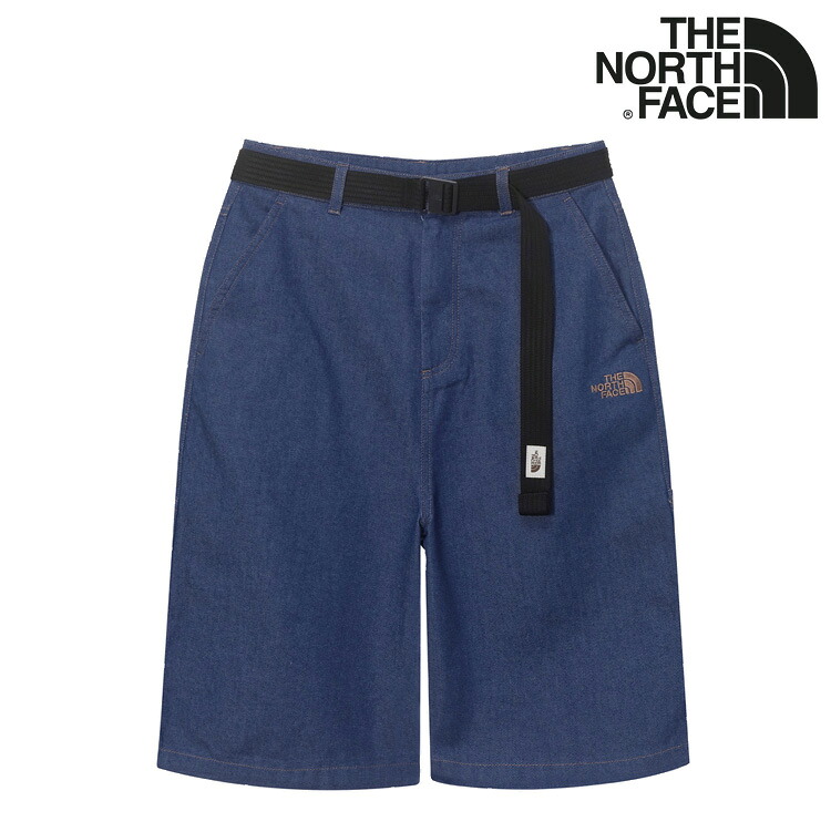 北の方人間の顔 二分の一ズボン下 THE NORTH FACE CARPENTER BERMUDA SHORTS 宮大工 バミューダ さる股引き INDIGO インディゴ NS6NQ50K 御召しもの 【中古】未当て嵌める品