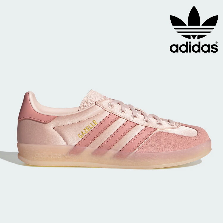 アディダス オリジナルス スニーカー adidas Originals Gazelle Indoor ガゼル インドア レディース Wonder Quartz / Wonder Mauve / Gold Metallic ワンダークォーツ ワンダーモーヴ ゴールドメタリック JI2709 シューズ【中古】未当てはめる品