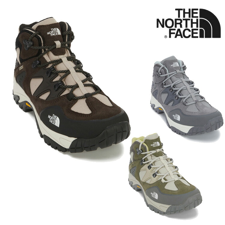 ノースフェイス スニーカー THE NORTH FACE SIERRA MID GTX シエラ ミッド ゴアテックス メンズ レディース BROWN ブラウン GRAY グレー SLATE_KHAKI スレートカーキ NS91R01A/B/C シューズ 【中古】未使用品