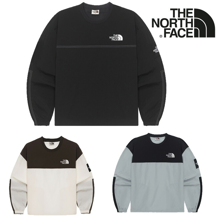 ノースフェイス スウェット トレーナー THE NORTH FACE ALBANY CREWNECK アルバニー クルーネック メンズ レディース BLACK ブラック OFF_WHITE オフホワイト COOL_GRAY クールグレー NM5MR03J/K/L ウェア 【中古】未使用品|upsuke