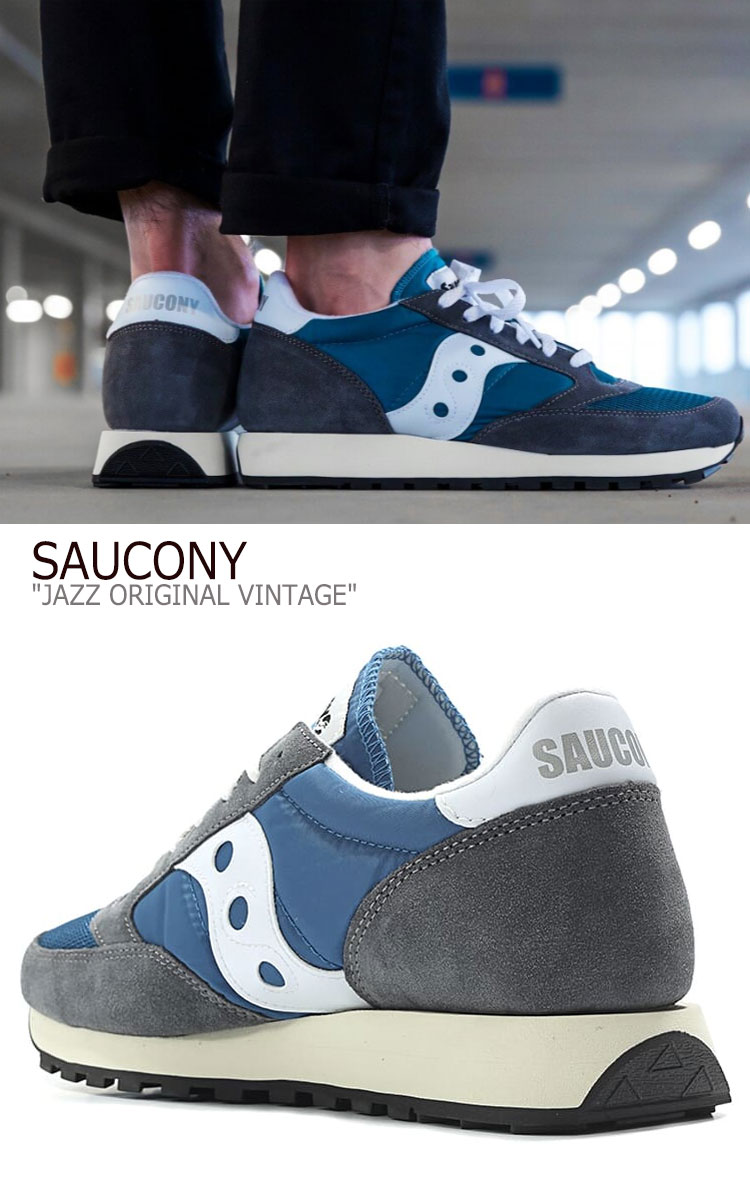 楽天市場 サッカニー ジャズオリジナル スニーカー Saucony メンズ Jazz Original Vintage ジャズヴィンテージ Blue ブルー S シューズ 中古 未使用品 Upsuke