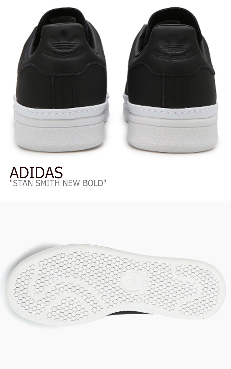 stan smith new bold shoes black