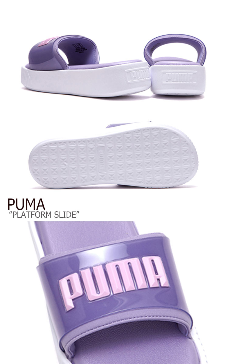 purple fenty slides