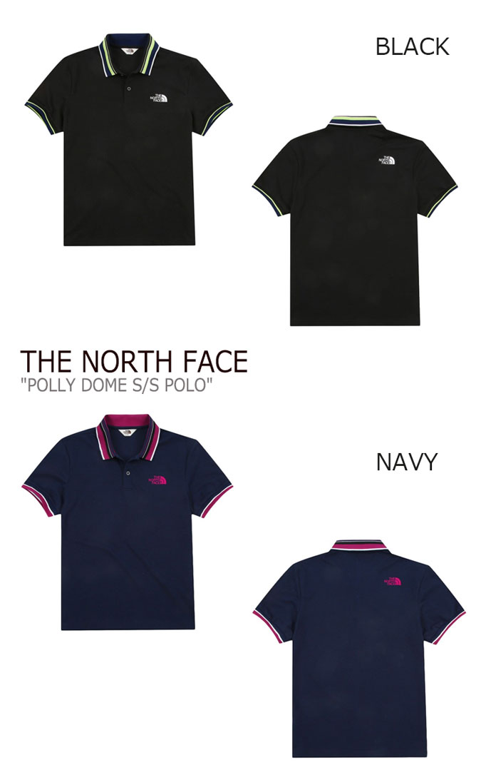 north face black polo shirt