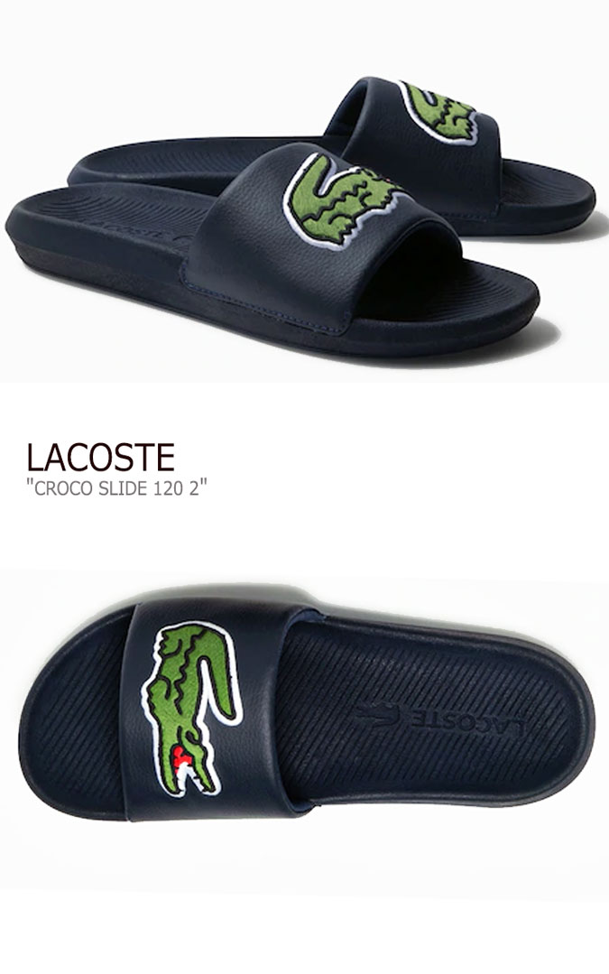 新しいコレクション ラコステ シャワーサンダル Lacoste メンズ Croco Slide 1 2 クロコ スライド1 2 サンダル スリッパ Navy ネイビー Rz0062ma2s3 シューズ 中古 未使用品 高い品質 Tallerdecalzado Com