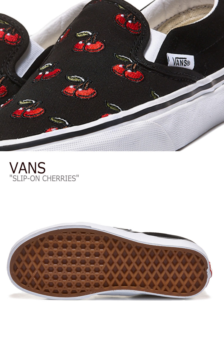 限定セール バンズ スリッポン スニーカー Vans メンズ レディース Slip On Cherries Black スリッポン チェリー Black ブラック Vn0a4u38l6m シューズ 限定価格セール Kmctartskuttippuram Org