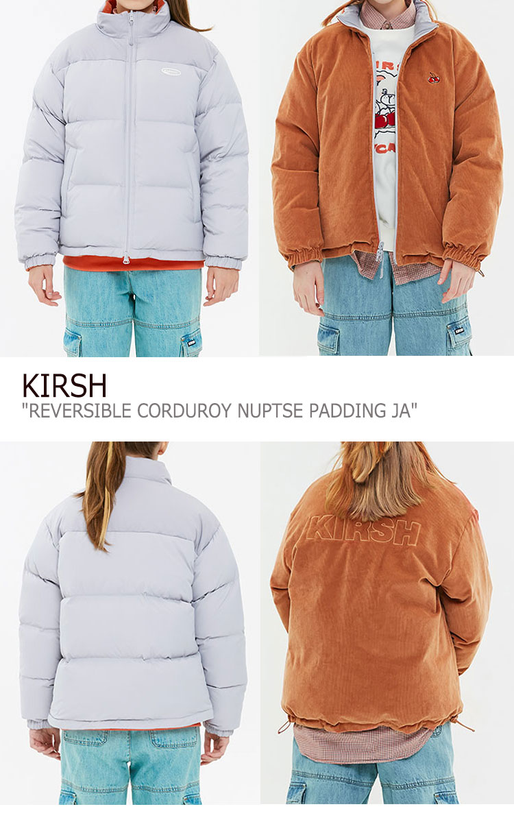 激安特価 楽天市場 キルシー ダウン Kirsh メンズ レディース Reversible Corduroy Nuptse Padding Ja リバーシブル コーデュロイ ヌプシ ペディン Ja Orange オレンジ Gray グレー Mjakd01 ウェア Upsuke 大流行中 Advance Com Ec