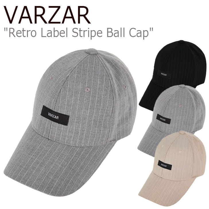 バザール キャップ VARZAR ラベル 52 ストライプ レトロ Label メンズ 