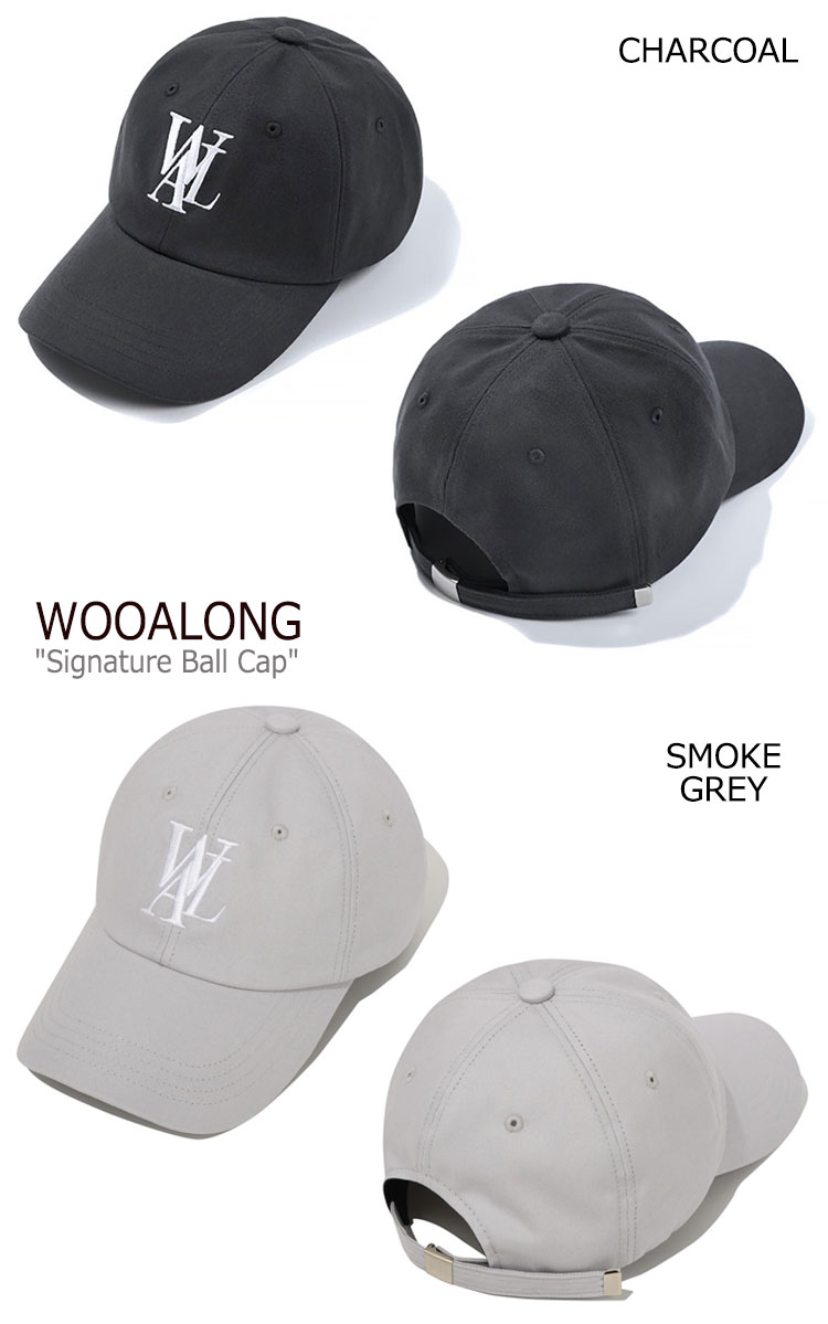 ウアロン ふた Wooalong メンズ レディース Signature Ball Cap 書判 汁椀キャップ Charcoal 暗灰色 Green 翠色 Mocha モカ Wine ぶどう酒 Smoke Grey 燻煙 鼠色 El53xx 43 37 31 51 Acc Vned Org