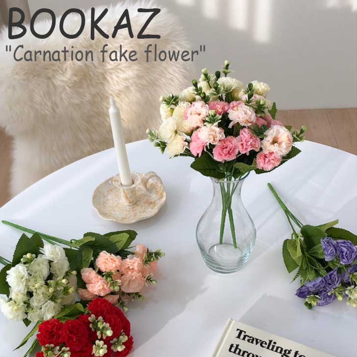 ブカズ 造花 Bookaz Carnation Fake Flower カーネーション フェイクフラワー 全5好い人 韓国雑貨 Acc Doorswindowsstairs Co Uk