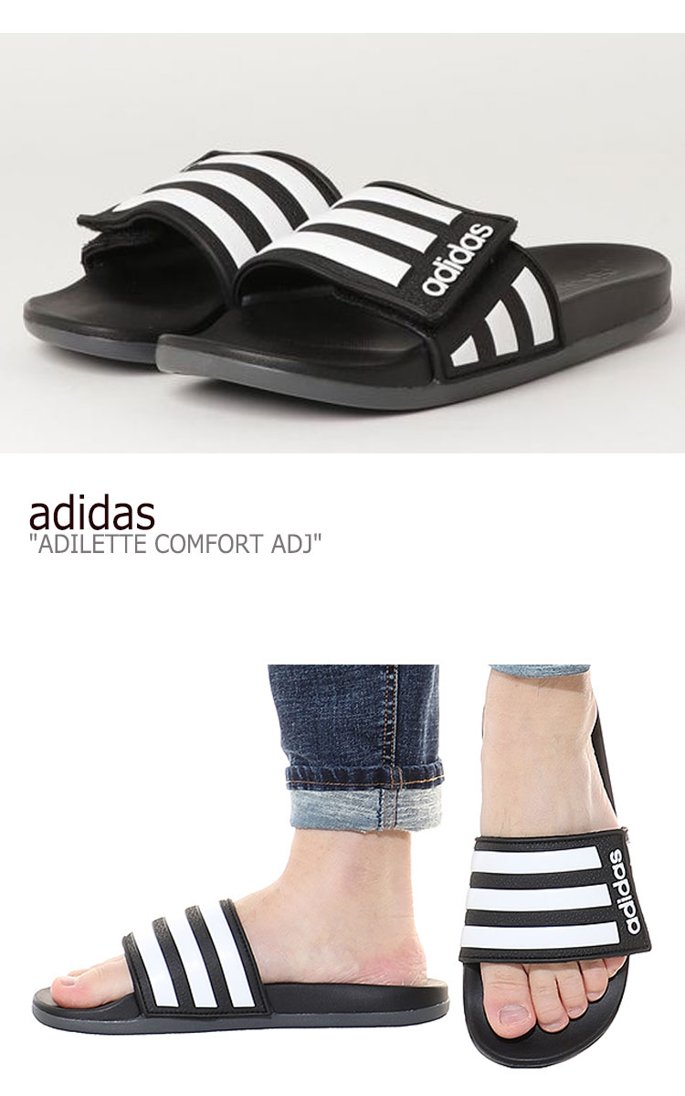 アディダス スリッパ Adidas メンズ レディース Adilette Comfort Adj アディレッタ カムフォート Adj Black 墨染め Eg1344 シューズ 中古 未行ずる品物 Cannes Encheres Com