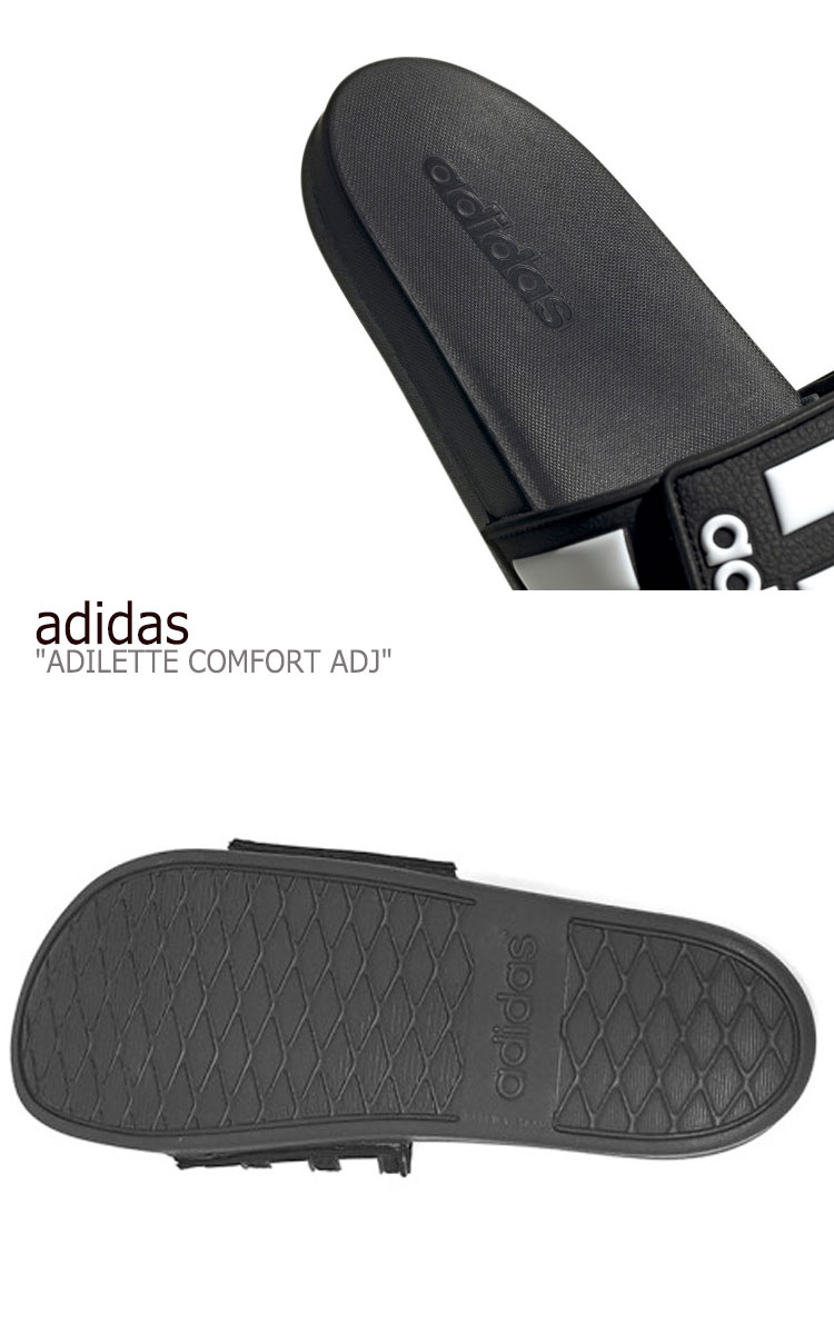 アディダス スリッパ Adidas メンズ レディース Adilette Comfort Adj アディレッタ カムフォート Adj Black 墨染め Eg1344 シューズ 中古 未行ずる品物 Cannes Encheres Com