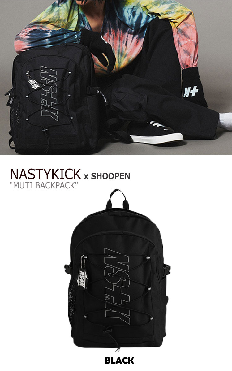 ネスティキック サブナップサック Nastykick メンズ レディース Shoopen Collabo Muti Backpack シュー書き込み コラボレーション マルチ カバン風呂敷き包み Black 黒奴 Red 朱塗 Beige ベージュ Tpbk19w バッグ ネスティキックリュックサック 嚢 ネスティキックバッグ