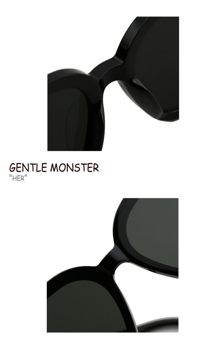 ジェントルモンスター サングラス Gentle Monster メンズ レディース Her ハー 01 ブラック G1 グレー T1 レオパード 1 ブラウン 韓国アクセサリー Acc Spotbuycenter Com