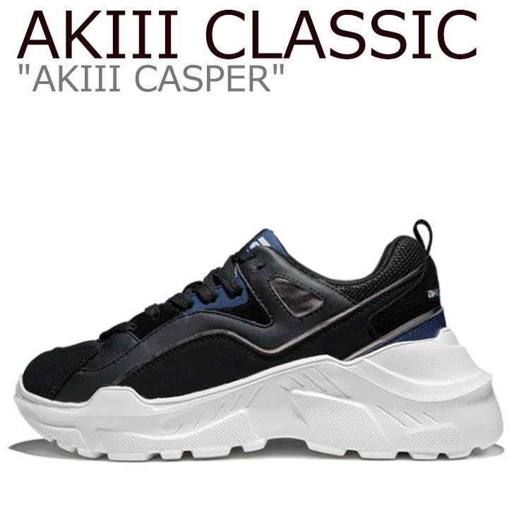 アキクラシック スニーカー Akiii Classic メンズ レディース Akiii Casper アキ キャスパー Black Navy ブラックネイビー Akaiaww シューズ Paigebird Com