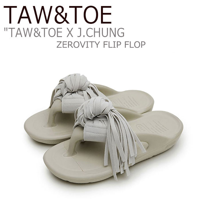 トー＆トー サンダル メンズ レディース TAW＆TOE J.CHUNG X T&T ZEROVITY FLIP FLOP ジェイチャン X TnT ゼロビティ フリップ フロップ WHITE ホワイト シューズ