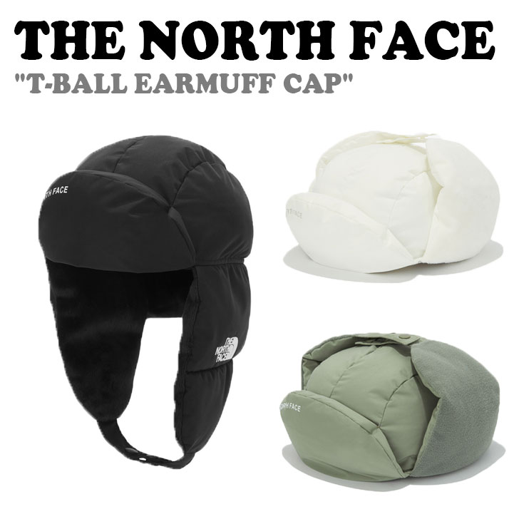 ノースフェイス キャップ THE NORTH FACE メンズ レディース T-BALL EARMUFF CAP ティーボール イヤーマフキャップ BLACK ブラック IVORY アイボリー TEA ティー NE3CM56J/K/L ACC 【中古】未使用品｜upsuke