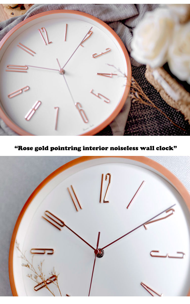 【楽天市場】バナナ工房 壁掛け時計 Banana studio 正規販売店 Rose gold pointring interior
