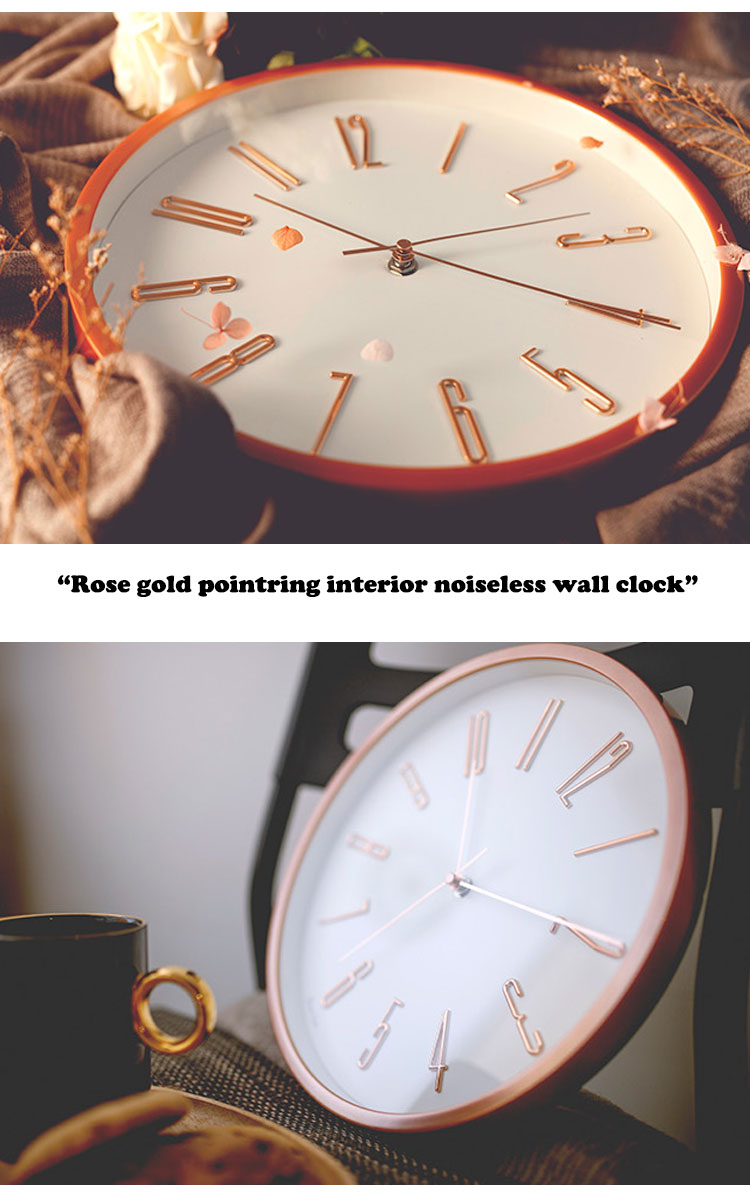 【楽天市場】バナナ工房 壁掛け時計 Banana studio 正規販売店 Rose gold pointring interior