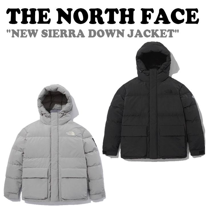 ダウン ノースフェイス THE NORTH FACE メンズ レディース NEW SIERRA DOWN JACKET ニュー シエラ ダウンジャケット GRAY グレー BLACK ブラック NJ1DN58J/K ウェア 【中古】未使用品