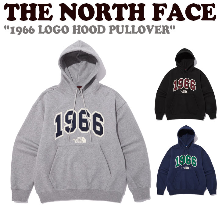 北の方人間の顔 パーカー THE NORTH FACE メンズ レディース 1966 LOGO HOOD PULLOVER 1966 ロゴタイプ ボンネット ティーシャツ MELANGE_GREY メランジ 薄墨色 BLACK 黒いこと NAVY 米国海軍 NM5PN51J/K/L 御召しもの 【中古】未当て嵌める品