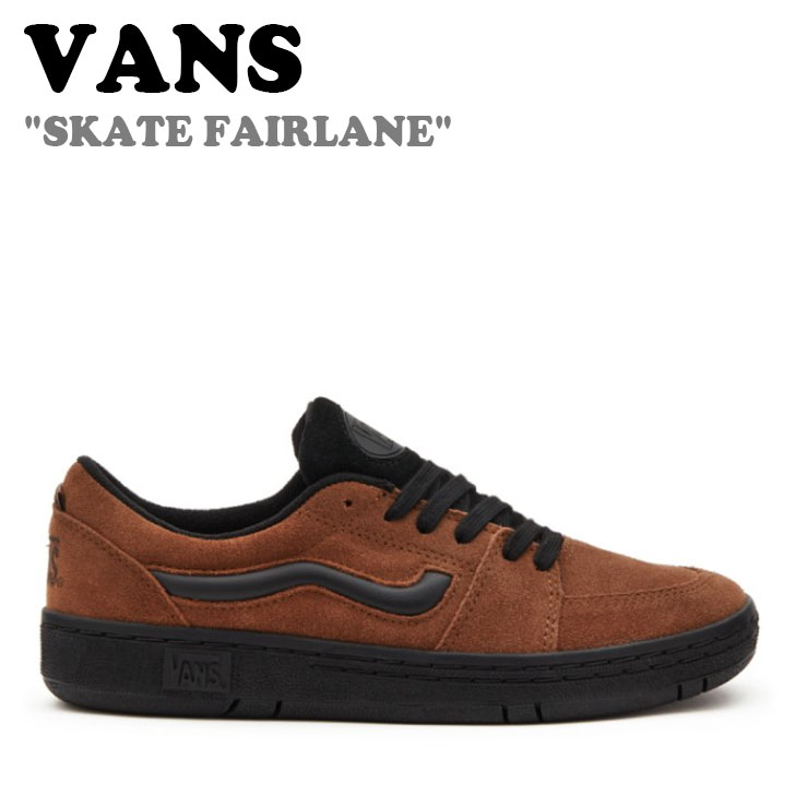バンズ スニーカー VANS メンズ SKATE FAIRLANE スケート フェアレーン BROWN ブラウン VN0005VFY491 シューズ 【中古】未使用品|upsuke