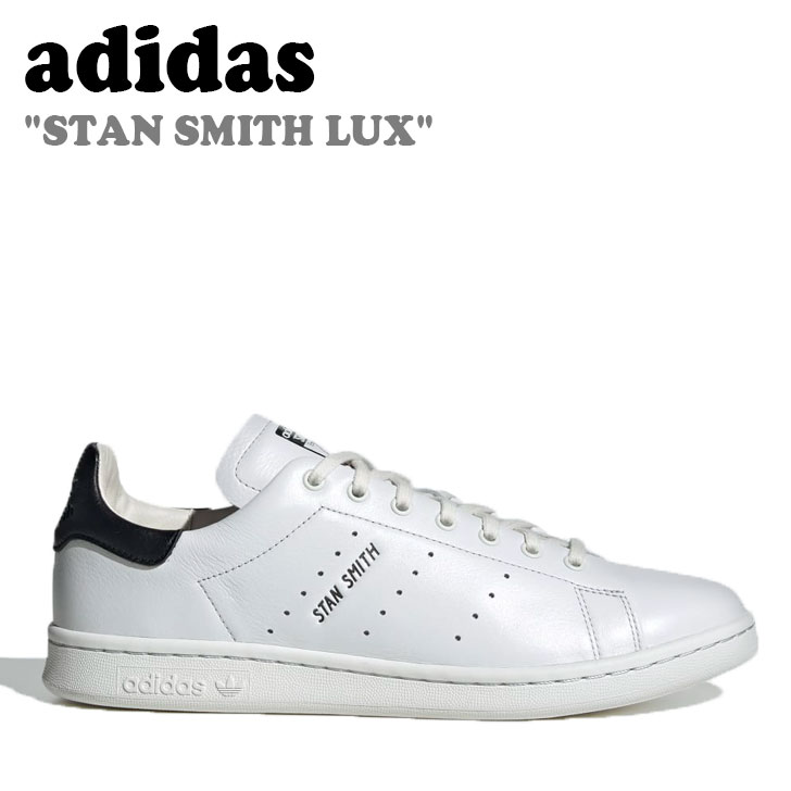 アディダス スニーカー adidas メンズ レディース STAN SMITH LUX スタンスミス ラックス CRYSTAL WHITE クリスタル ホワイト OFF WHITE オフホワイト CORE BLACK コア ブラック HQ6785 シューズ 【中古】未使用品