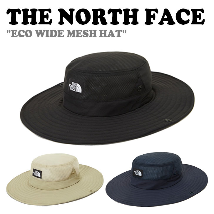 ノースフェイス ハット THE NORTH FACE メンズ レディース ECO WIDE MESH HAT エコ ワイド メッシュハット BLACK ブラック GRAYISH BEIGE グレイッシュ ベージュ MIDNAGHT NAVY ミッドナイト ネイビー NE3HP18A/B/C ACC 【中古】未使用品｜upsuke